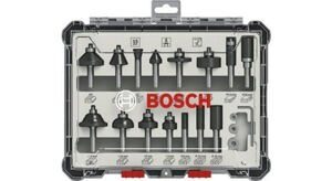 Bộ mũi phay hỗn hợp 15 chi tiết Bosch 2607017473