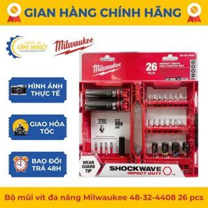 Bộ mũi vít 26 chi tiết Milwaukee đa năng 48-32-4408