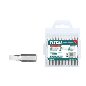 Bộ mũi vít dẹp 10 chi tiết Total TAC16SL423