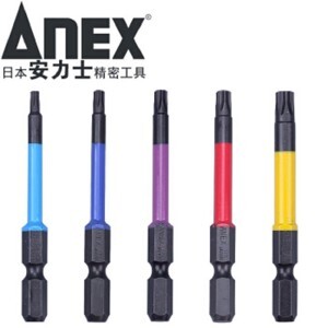 Bộ mũi vít sao lỗ 5 cái Anex ACTX5-65L