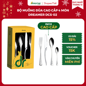 Bộ muỗng nĩa Dreamer INOX cao cấp 4 món DCS-02