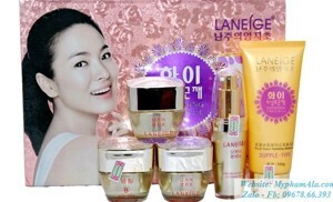 Bộ mỹ phẩm Laneige hồng trị nám, tàn nhang 5 trong 1