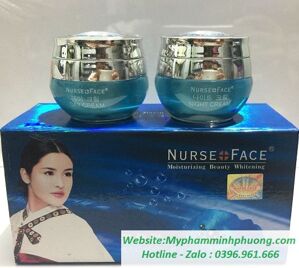 Bộ mỹ phẩm trị nám, tàn nhang tinh chất ngọc trai Nurse Face xanh