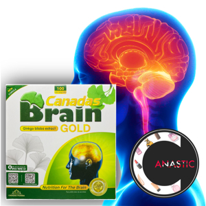 Bổ não Canadas Brain Gold hộp 100 viên