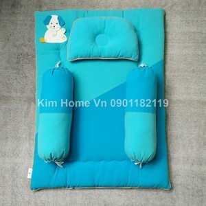 Bộ nệm gối cho em bé sơ sinh Kim Home (0-2 tuổi)