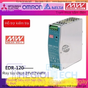 Bộ nguồn Meanwell Dinrail EDR-120-24 5A