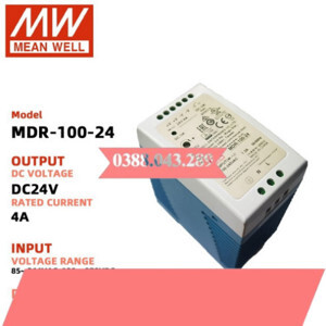 Bộ nguồn Meanwell Dinrail MDR-100-24 4A