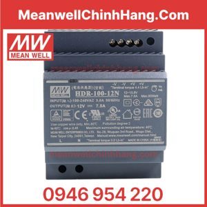 Bộ nguồn Meanwell HDR-100-12N (100W/12V/7.5A)