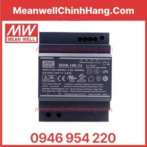 Bộ nguồn Meanwell HDR-100-24 (100W/24V/3.83A)