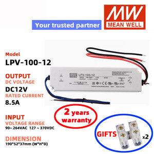 Bộ nguồn Meanwell LPV-100-12 (12V/100W/8.5A)