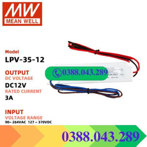 Bộ nguồn Meanwell LPV-35-12 (12V/35W/3A)