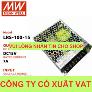 Bộ nguồn Meanwell LRS-100-15 (100W/15V/7A)