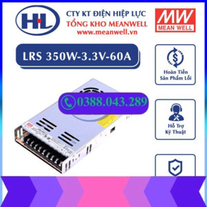 Bộ nguồn Meanwell LRS-350-3.3 (350W/3V/60A)
