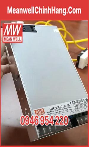 Bộ nguồn Meanwell RSP-500-27 (500W/27V/18.6A)