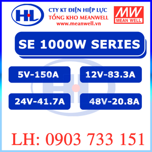 Bộ nguồn Meanwell SE-1000-5 (1000W/5V/150A)