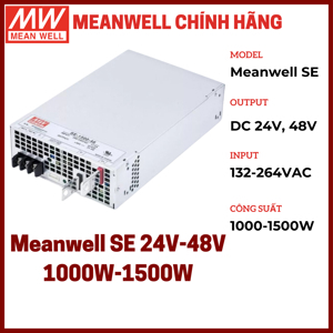 Bộ nguồn Meanwell SE-1500-48 (1500W/48V/31.3A)