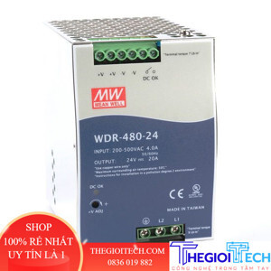 Bộ nguồn Meanwell WDR-480-24 (480W/24V/20A)