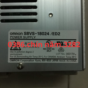 Bộ nguồn Omron S8VS-18024 7.5A 24V 180W