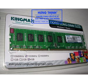 Bộ nhớ trong máy VT DDR3 4.0GB KingMax