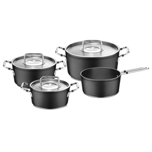 Bộ nồi 4 món Fissler Luno black