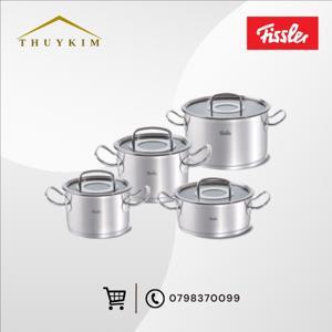 Bộ nồi 4 món Fissler Original Pro (Nắp kính) 084-126-04-000