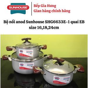 Bộ nồi Anod Sunhouse SH6633E-1