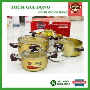 Bộ nồi Anod Sunhouse SH6634