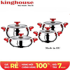 Bộ nồi BALL-SHAPE inox 4 món O.M.S 1003