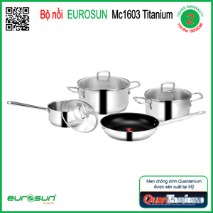 Bộ nồi chảo Eurosun MC1603-Titanium