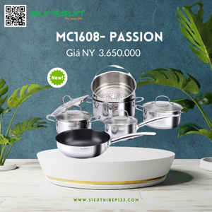 Bộ nồi chảo Eurosun MC1608-Passion