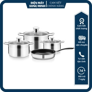 Bộ nồi chảo inox Mutosi MC-347