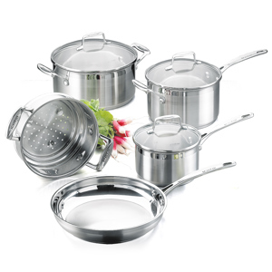 Bộ nồi chảo inox từ Scanpan Impact 5 chiếc 71080000