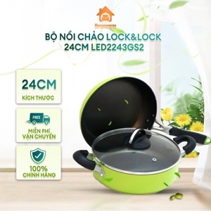 Bộ nồi chảo lock&lock 2243GS2, 24cm
