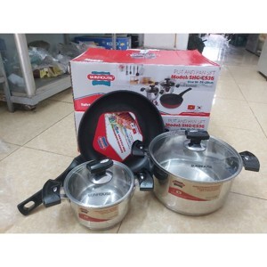 Bộ Nồi Chảo Sunhouse SHG-CS36 - 16cm - 24cm - 28cm
