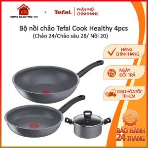 Bộ nồi chảo Tefal Cook Healthy G134S495