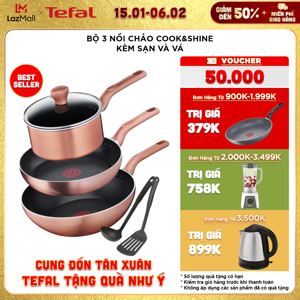 Bộ nồi chảo Tefal Cook & Shine