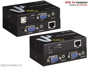 Bộ nối dài cáp VGA 100m Extender MT-100T