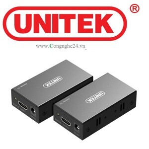 Bộ nối dài HDMI 60m to Lan Unitek V100a