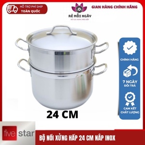 Bộ nồi hấp Fivestar 24-VK - 3 đáy, 24cm