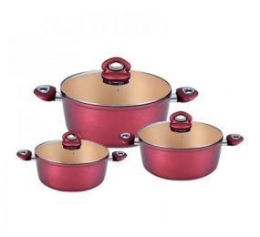 Bộ nồi hợp kim chống dính đáy từ ELMICH EL7106 -  20, 24, 28 cm