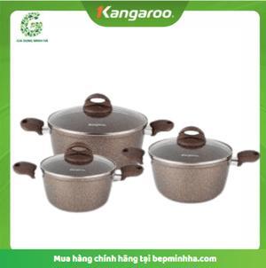 Bộ nồi hợp kim nhôm đáy từ Kangaroo KG936