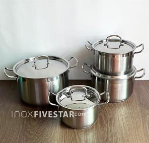 Bộ nồi inox 4 chiếc FiveStars Vancouver FS08CV - 16,18,20,24 cm