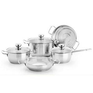 Bộ nồi inox 3 đáy nắp kính Fivestar FSB5002