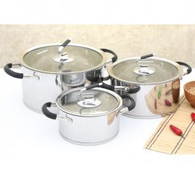 Bộ nồi inox 3 đáy Sunhouse SH891 (SH-891, 891) - bộ 3 nồi