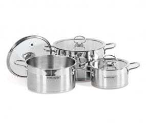 Bộ nồi inox 3 đáy Sunhouse SH892 - 3 nồi