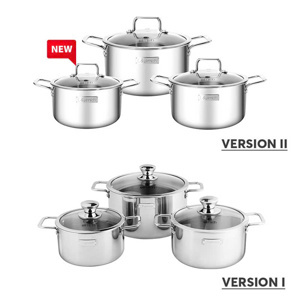 Bộ nồi Inox 3 lớp đáy liền Elmich Trimax classic 2106OL