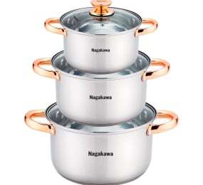 Bộ nồi inox 4 đáy Nagakawa NAG1306