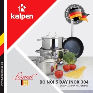 Bộ nồi inox 5 đáy Kalpen Lermat L2