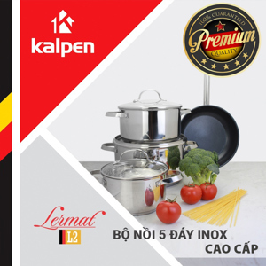 Bộ nồi inox 5 đáy Kalpen Lermat L2
