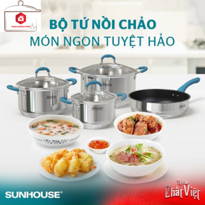 Bộ nồi inox 5 đáy Sunhouse Mama SHG506